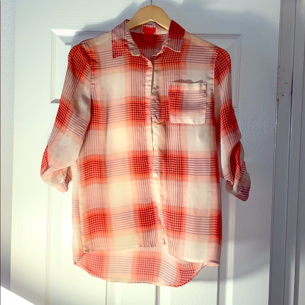 Plaid Flowey airy flannel